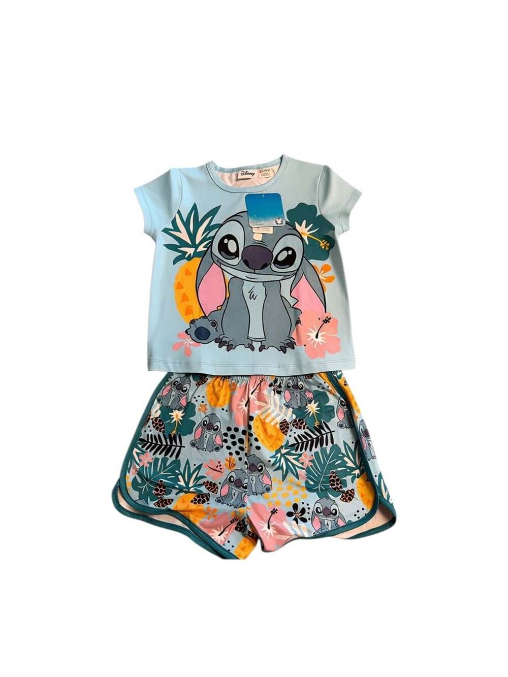 Disney PatPat Lilo & Stitch Toddler Girls 2-Piece T-Shirt and Shorts Set /0124